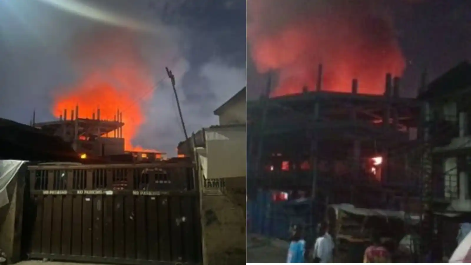 Goods worth millions of naira destroyed as fire razes Yaba market in ...
