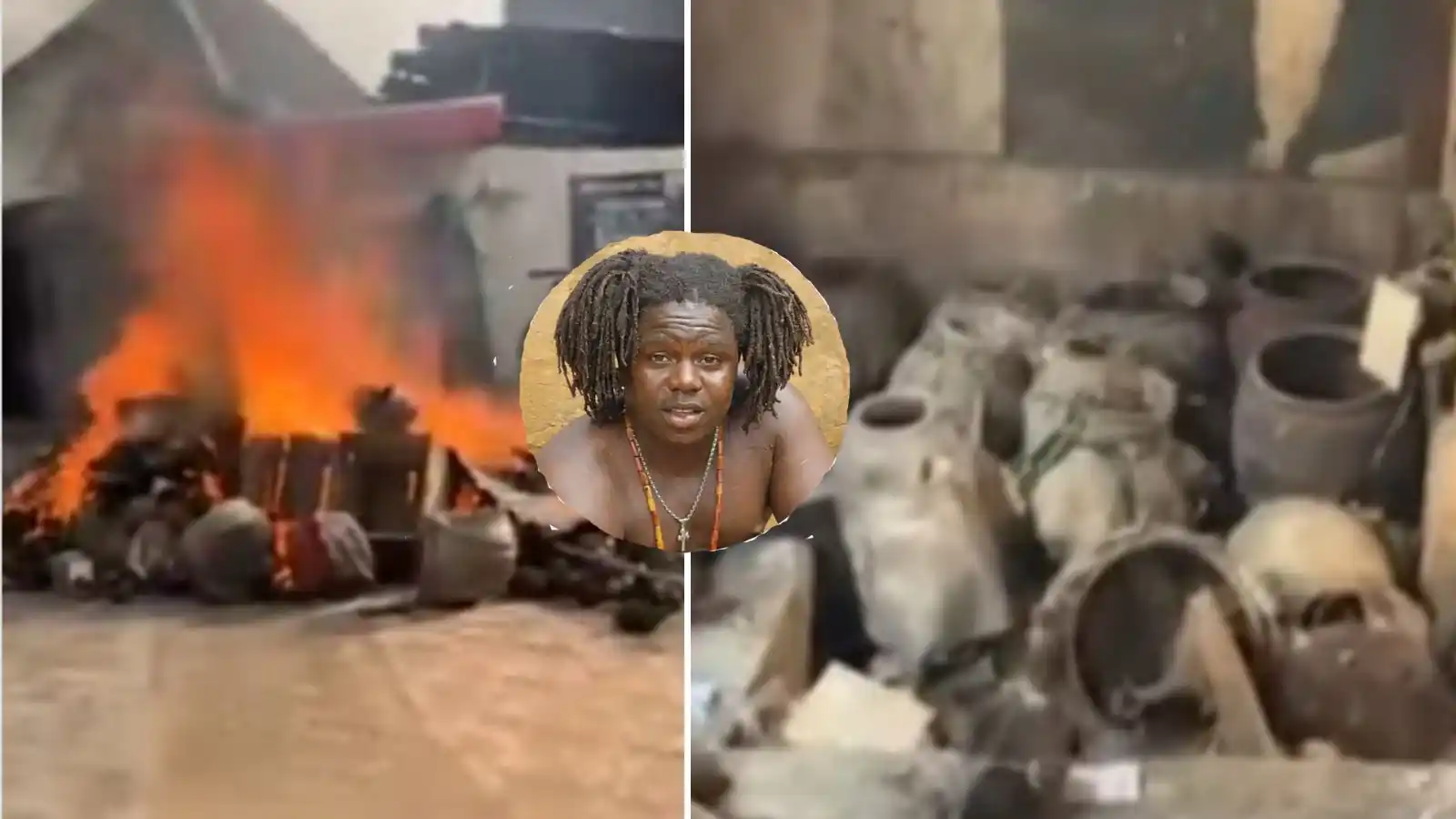Okuko Anambra government burns thousands of charms recovered from Akwa Okuko ...