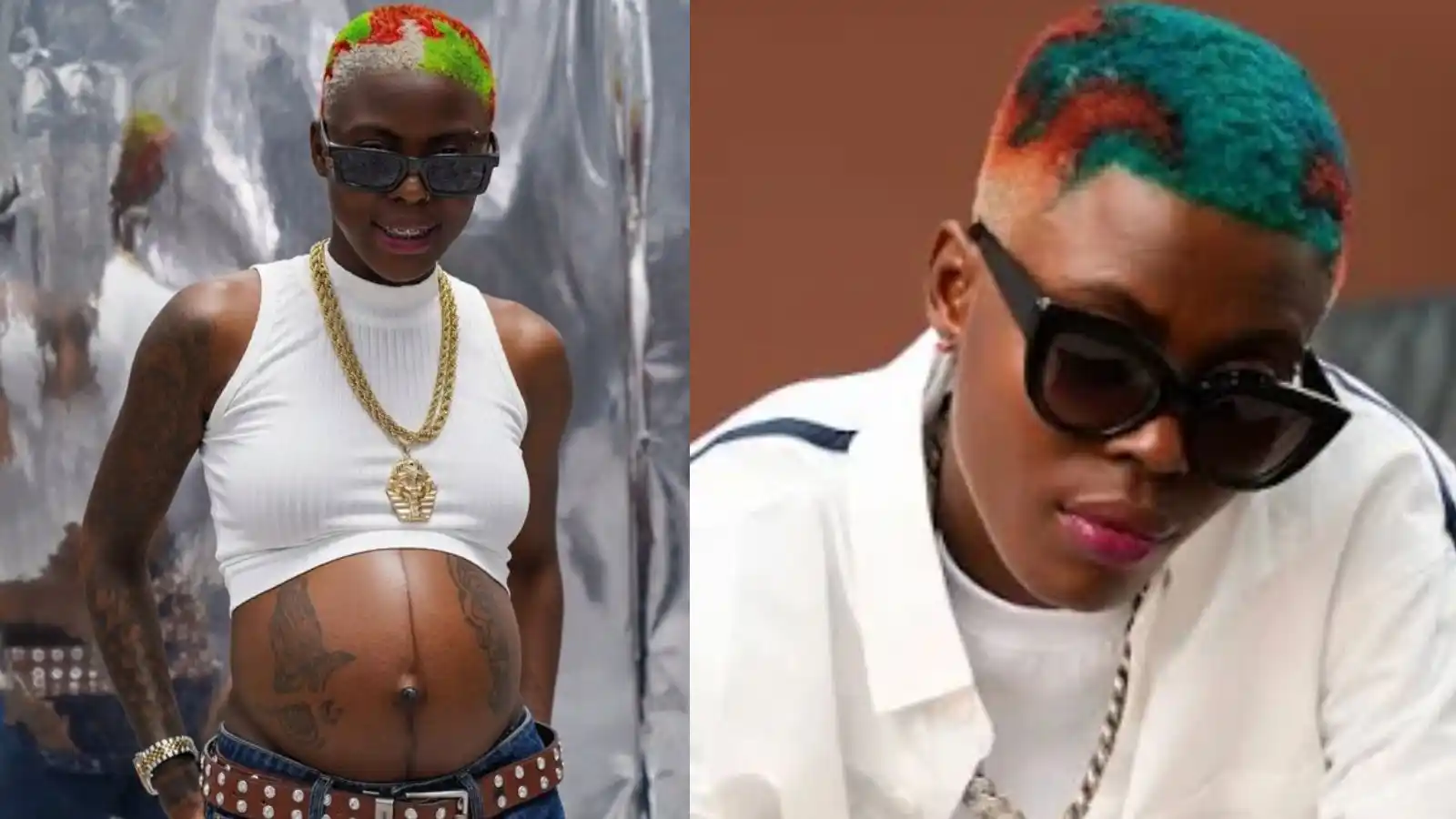 'Tomboy dey get belle': Mixed reactions as female rapper Candy Bleakz ...